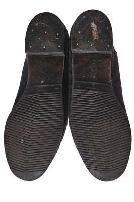 Lot 236 - A pair of Westwood/McLaren black damask 'Malcolm' shoes, 'Pirate' collection Autumn-Winter 1981-82