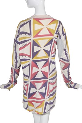 Lot 238 - A Westwood/McLaren Navajo print jersey shirt, 'Pirate' collection, Autumn-Winter 1981-82
