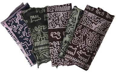 Lot 195 - A group of Westwood/McLaren by Keith Haring fabrics, 'Witches' collection, Autumn-Winter, 1983-84