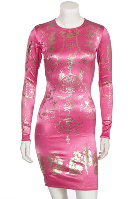 Lot 149 - A Vivienne Westwood 'Boulle' dress in pink lyrca, 'Dressing Up' collection, Autumn-Winter 1991-92