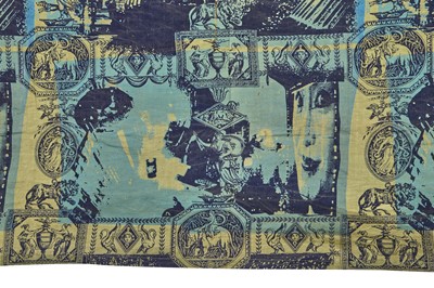 Lot 196 - Two panels of Westwood/McLaren 'Bladerunner' printed cotton, 'Punkature' collection, Spring-Summer 1983