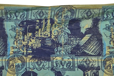 Lot 196 - Two panels of Westwood/McLaren 'Bladerunner' printed cotton, 'Punkature' collection, Spring-Summer 1983