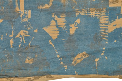 Lot 196 - Two panels of Westwood/McLaren 'Bladerunner' printed cotton, 'Punkature' collection, Spring-Summer 1983