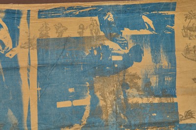 Lot 196 - Two panels of Westwood/McLaren 'Bladerunner' printed cotton, 'Punkature' collection, Spring-Summer 1983