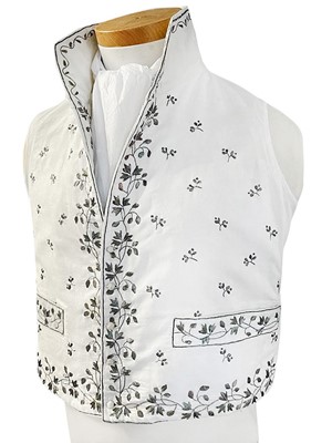 Lot 70 - A gentleman's silver embroidered waistcoat, early 19th century