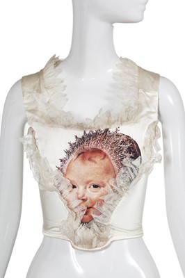 Lot 274 - A rare Vivienne Westwood baby portrait corset, 'Always On Camera' collection, Autumn-Winter 1992-93