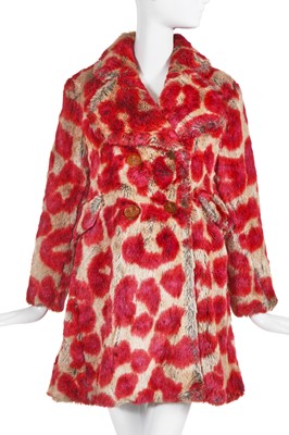 Lot 276 - A Vivienne Westwood faux fur coat, 'Always On Camera' collection, Autumn-Winter 1992-93