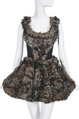 Lot 278 - A rare Vivienne Westwood faux-fur ensemble, 'Anglomania' collection, Autmn-Winter 1993-94