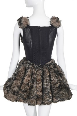 Lot 278 - A rare Vivienne Westwood faux-fur ensemble, 'Anglomania' collection, Autmn-Winter 1993-94