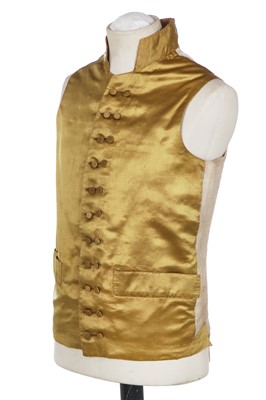 Lot 429 - A gentleman's gold satin waistcoat, early 19th century