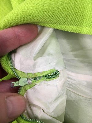 Lot 140 - An André Courrèges lime-green day dress, circa 1967