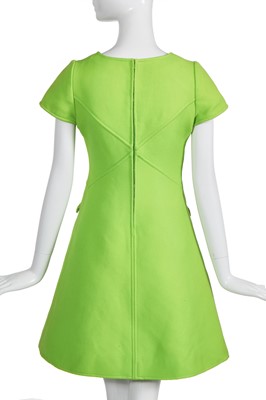 Lot 140 - An André Courrèges lime-green day dress, circa 1967