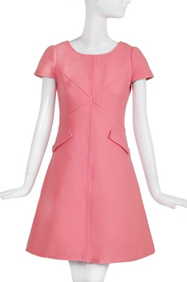 Lot 141 - An André Courrèges shocking-pink day dress, circa 1967