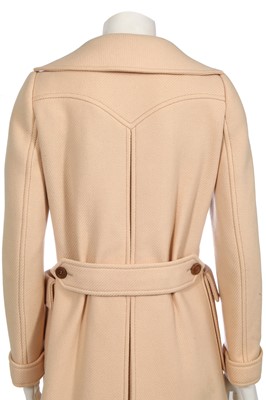Lot 258 - An André Courrèges camel twill coat, early 1970s