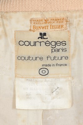 Lot 258 - An André Courrèges camel twill coat, early 1970s