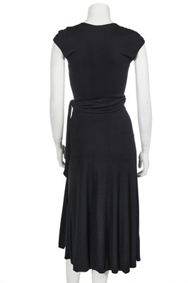 Lot 254 - A Halston black jersey day/dinner dress, 1970s