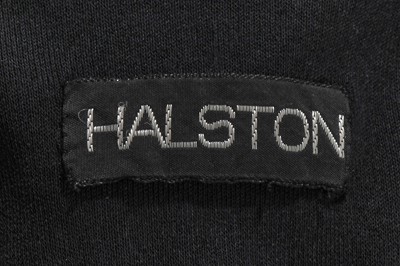 Lot 254 - A Halston black jersey day/dinner dress, 1970s