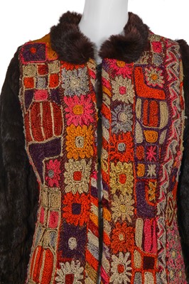 Lot 171 - A Thea Porter Iraqi Samawa-carpet coat, 1970