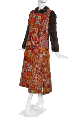 Lot 171 - A Thea Porter Iraqi Samawa-carpet coat, 1970