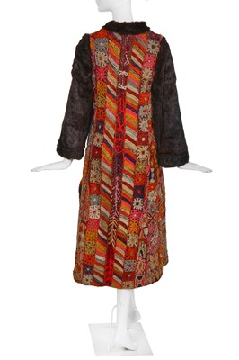 Lot 171 - A Thea Porter Iraqi Samawa-carpet coat, 1970