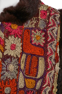 Lot 171 - A Thea Porter Iraqi Samawa-carpet coat, 1970