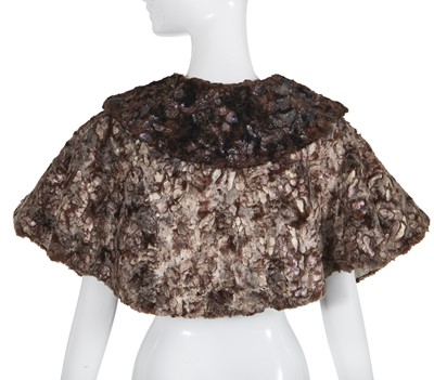 Lot 286 - A rare Vivienne Westwood velvet capelet, 'On Liberty' collection, Autumn-Winter 1994-95