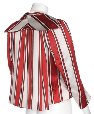 Lot 32 - A Vivienne Westwood caraco inspired striped...
