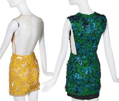 Lot 375 - Three Julien Macdonald cocktail dresses, Autumn-Winter 2013-14