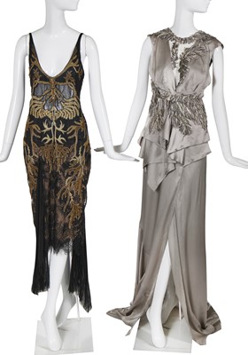 Lot 369 - Four Julien Macdonald silk dresses, circa 2012