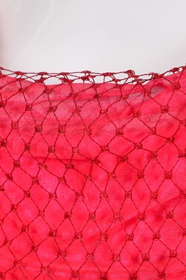 Lot 296 - A Vivienne Westwood corset with red netting overlay, 'Vive La Bagatelle' collection, Spring-Summer 1997