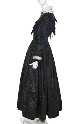 Lot 16 - A Chanel by Lagerfeld black silk historicist evening gown, Autumn-Winter 1984-85