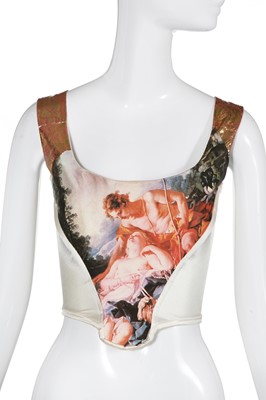 Lot 261 - A Vivienne Westwood printed corset, 'Portrait' collection, Autumn-Winter 1990-91