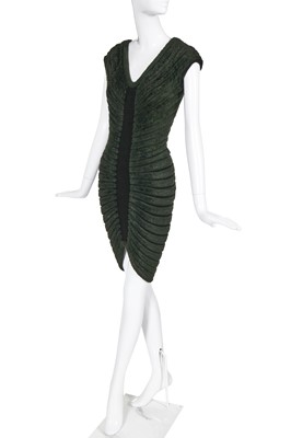 Lot 317 - An Azzedine Alaia green chenille dress, Spring-Summer 1994