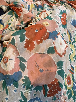 Lot 272 - An Ossie Clark floral printed chiffon dress, mid 1970s