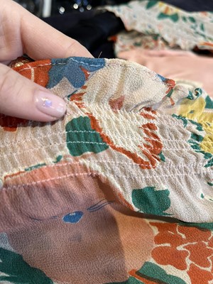 Lot 272 - An Ossie Clark floral printed chiffon dress, mid 1970s