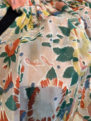 Lot 272 - An Ossie Clark floral printed chiffon dress, mid 1970s