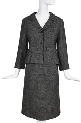 Lot 127 - A Balenciaga couture tweed suit, circa 1960