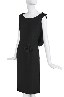 Lot 135 - A Pierre Cardin couture little black dress, 1961