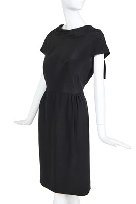 Lot 125 - A Pierre Balmain couture little black dress, early 1960s