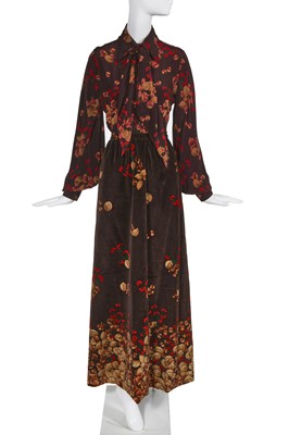 Lot 187 - A Valentino nut-print ensemble, 1977