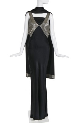 Lot 336 - A Christian Dior by John Galliano beaded bias-cut satin gown and stole, Autumn-Winter 2001-02