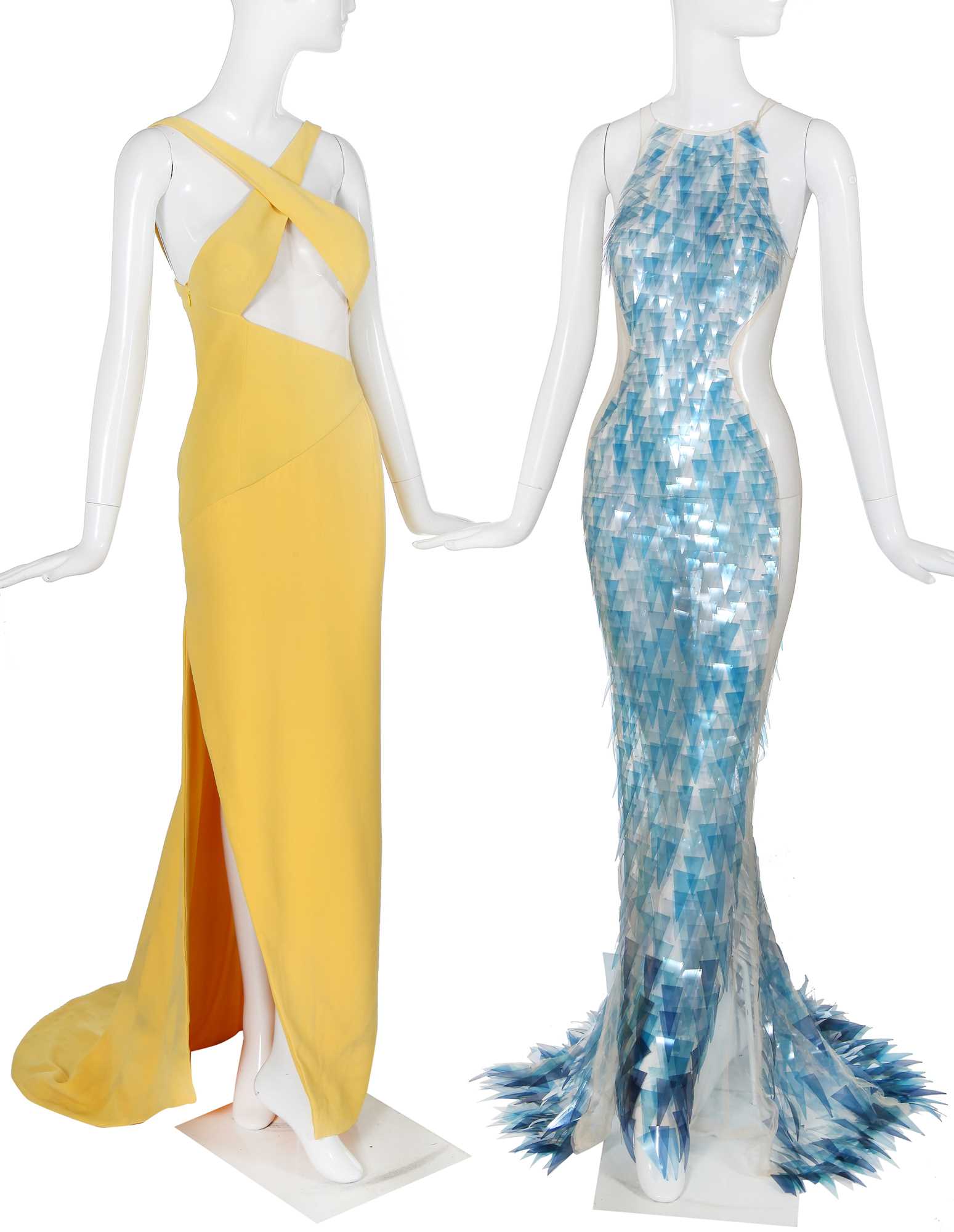 Julien macdonald yellow dress best sale