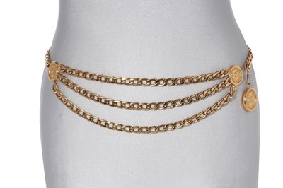 Lot 20 - A Chanel gilt chain belt, 1980s-90s