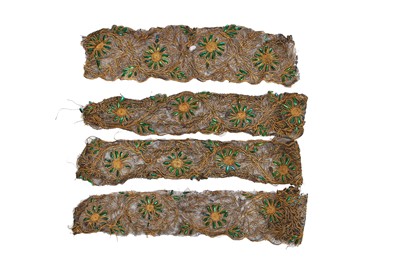 Lot 426 - A printed silk/wool gauze day dress circa 1855 and others