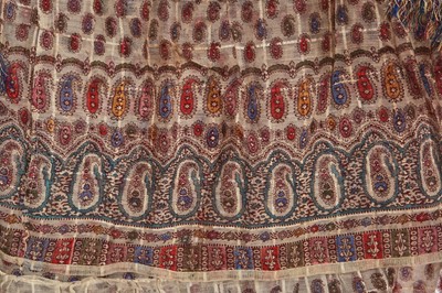 Lot 426 - A printed silk/wool gauze day dress circa 1855 and others