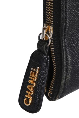 Lot 23 - A rare Chanel document case in caviar leather, 1980s-early 90s