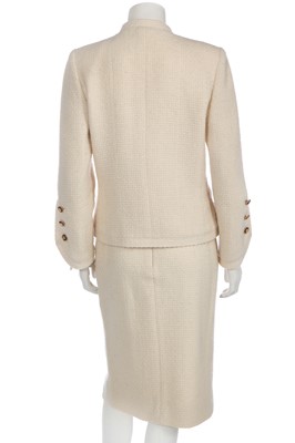 Lot 2 - A Chanel ivory bouclé wool jacket, 1980s