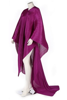 Lot 397 - An Issey Miyake Pleats Please purple trained...