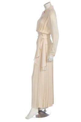 Lot 8 - A Chanel ivory crêpe dress, late 1980s