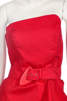 Lot 221 - An early Thierry Mugler grey pinstripe wool suit, 1970s